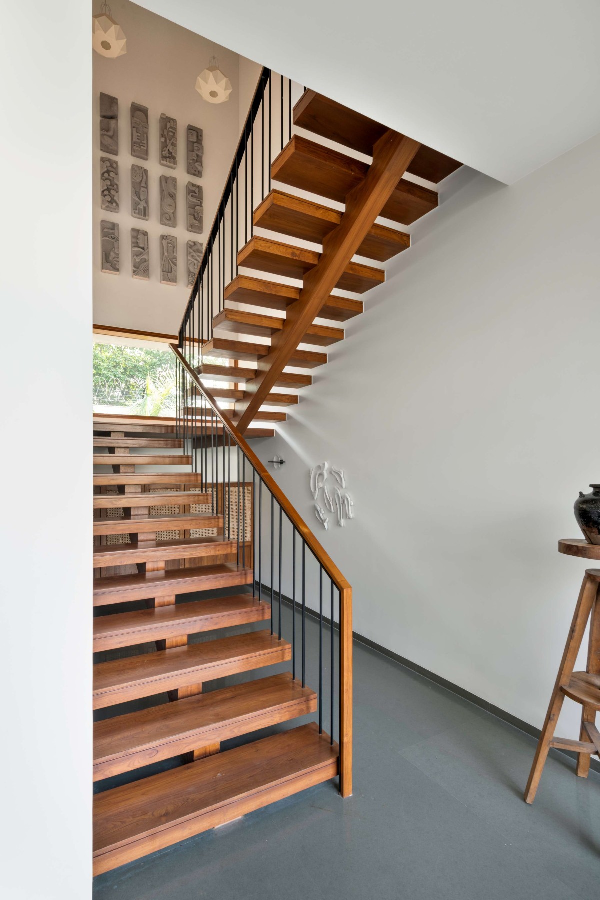 Staircase of Hovering House of Parikhs by Anarr Gunjaria Interiors and Modo Design