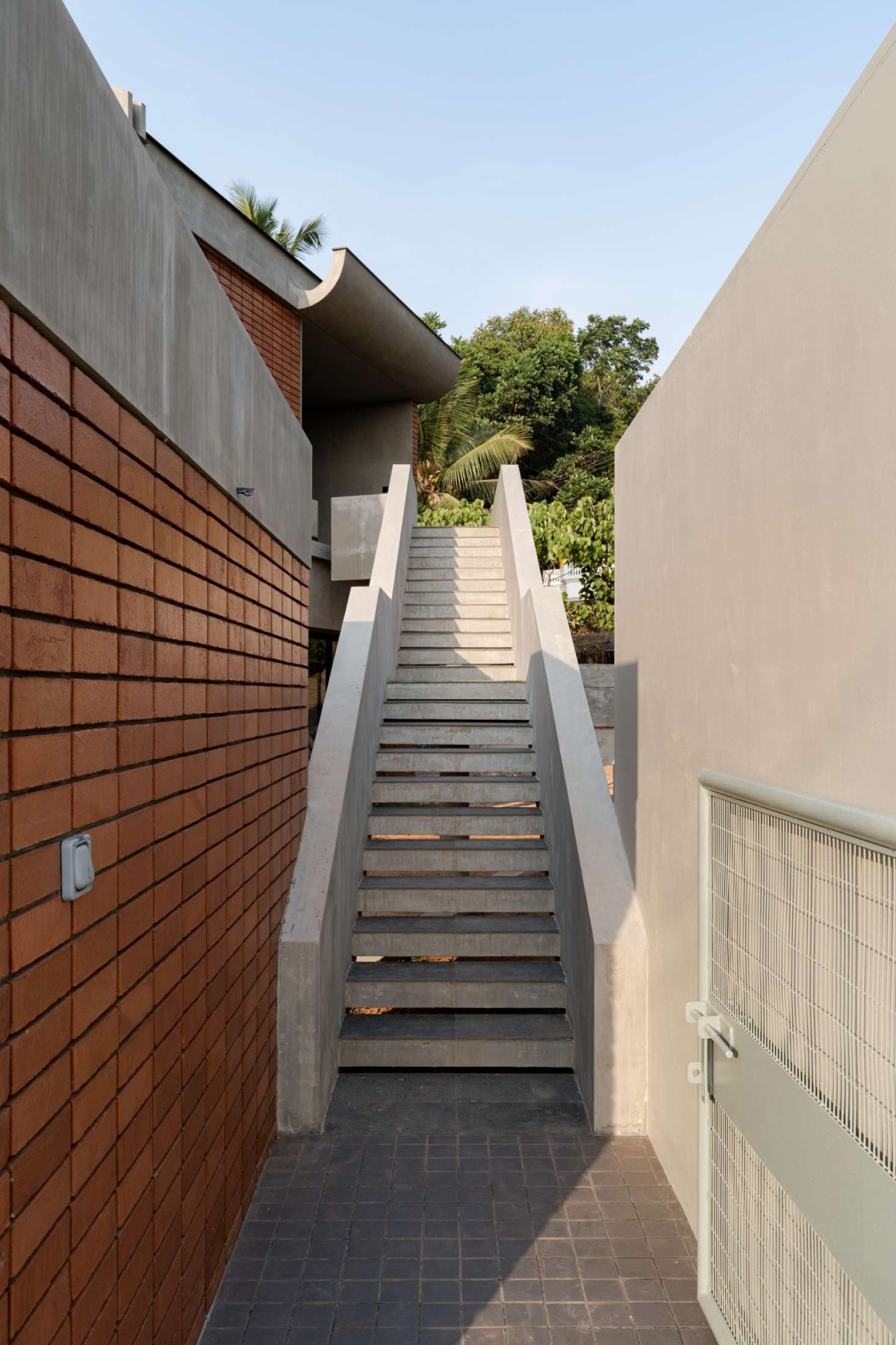 External staircase of Artist Residence & Atelier by Cochin Creative Collective