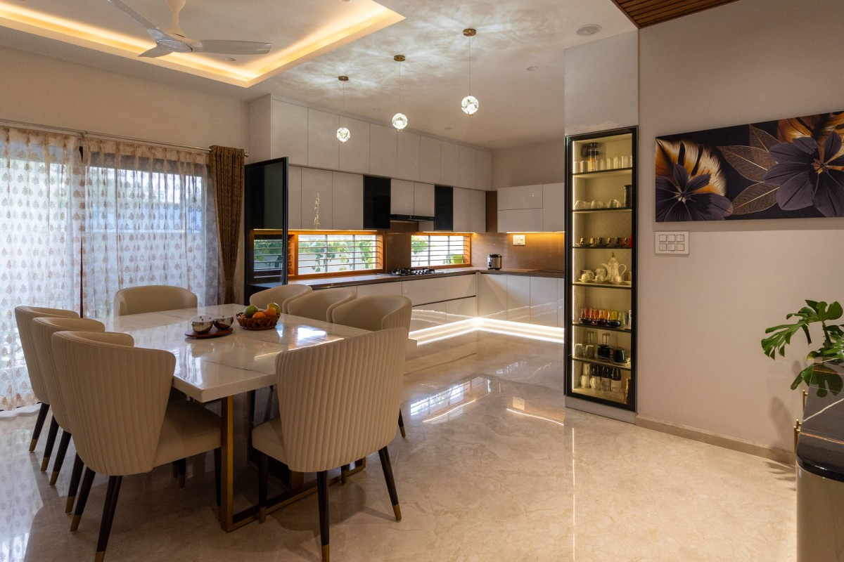 Kitchen and Dining of Bani by KK&GL Partners