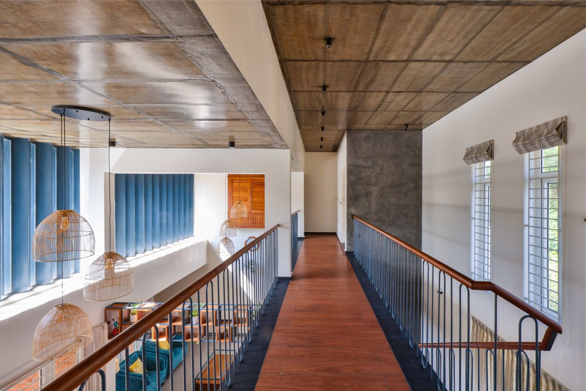 First floor corridor of Meghamalhar by T Square Architects