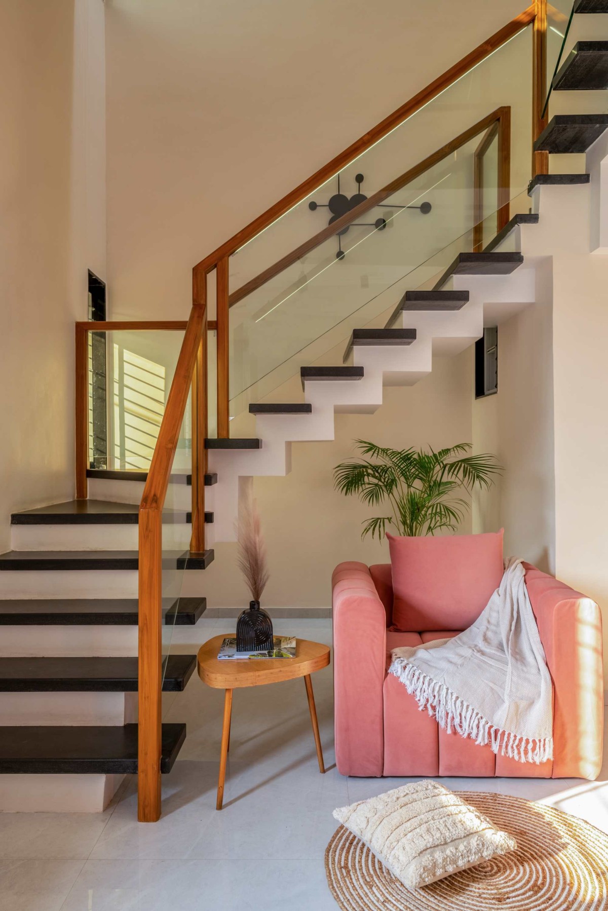 Staircase of Parekh's Residence by J Architects