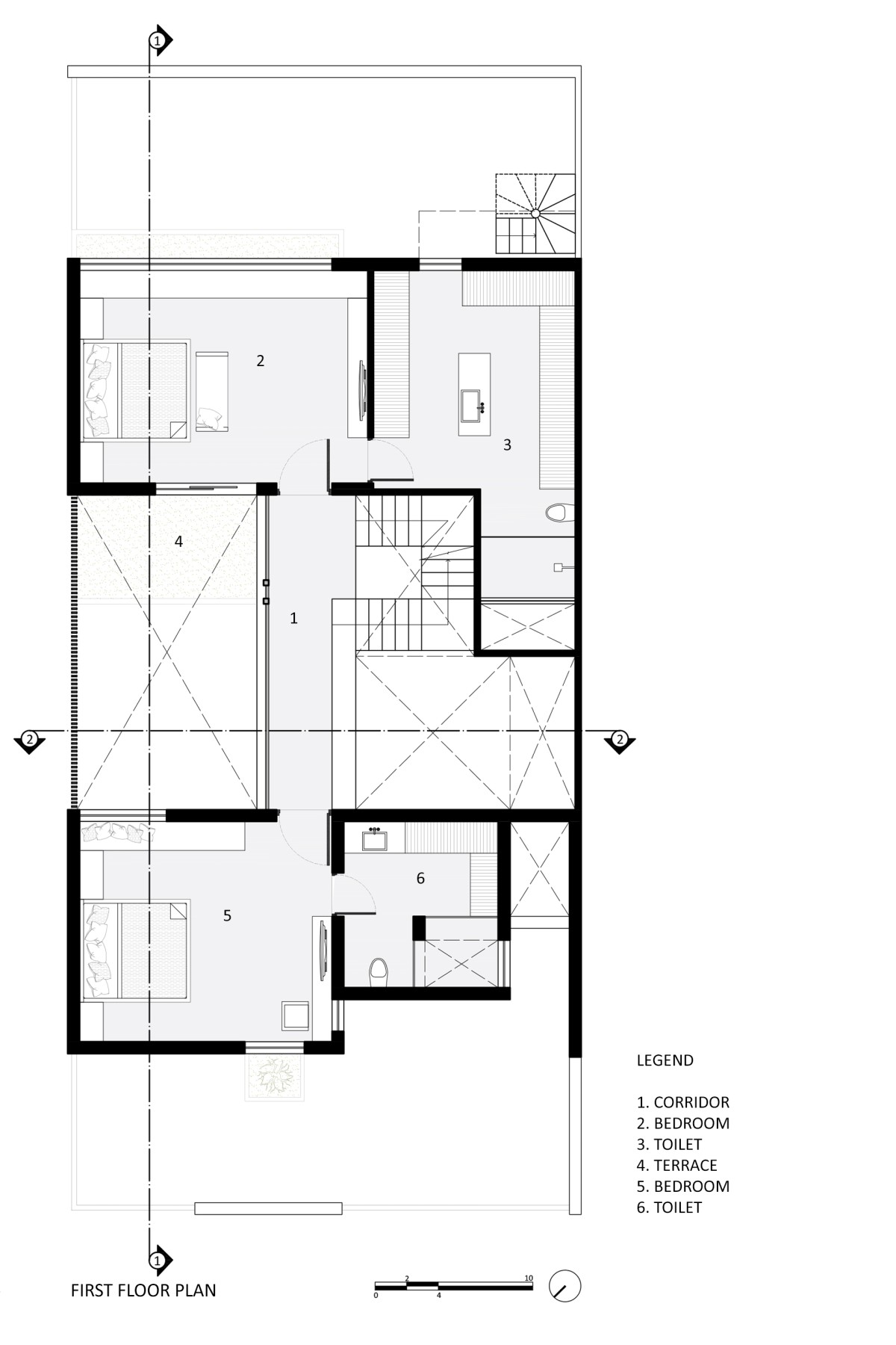 First Floor Plan of House Within by Arch.Lab