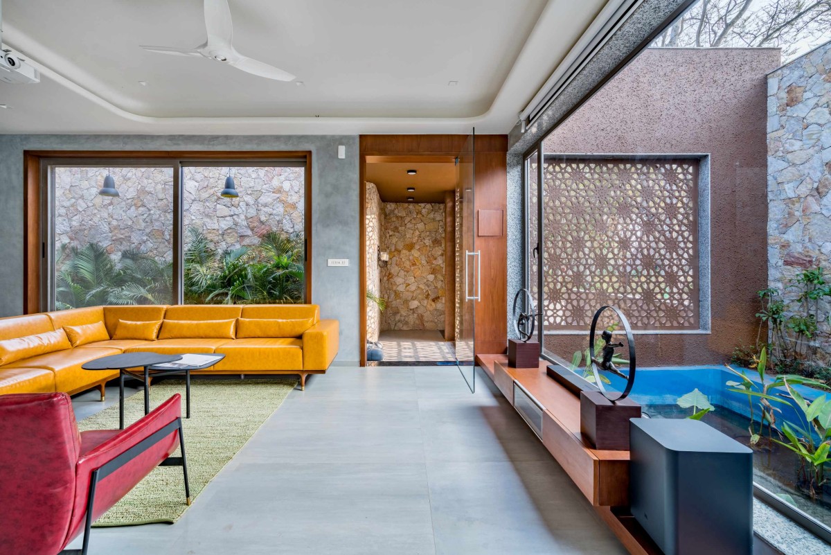 Living room of Desert Villa by Ace Associates