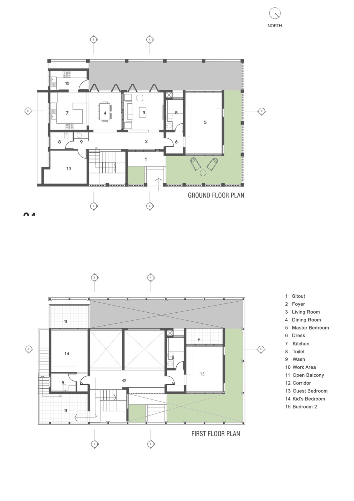 Floor Plans of Solo Roof  by Studio Acis