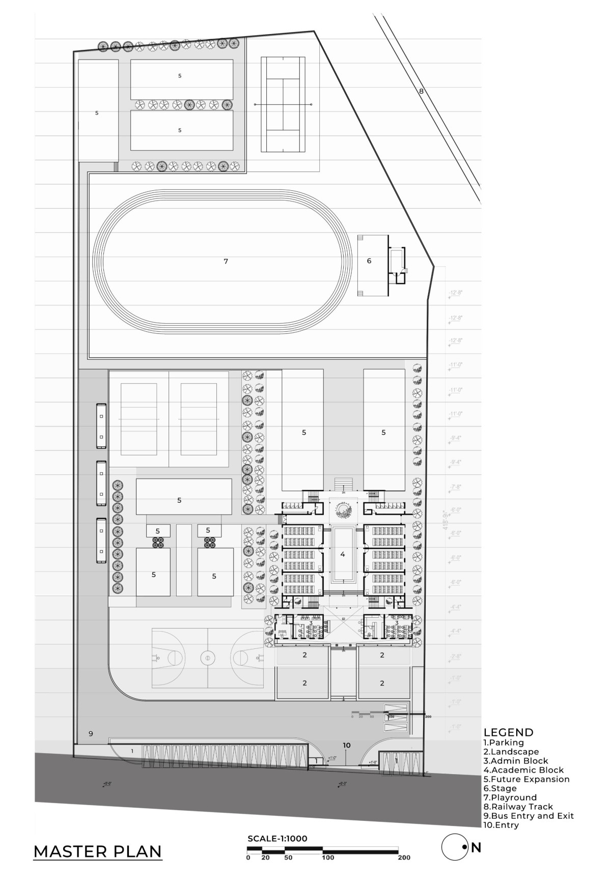 Master Plan of Vidyakula International School by Sudaiva Studio