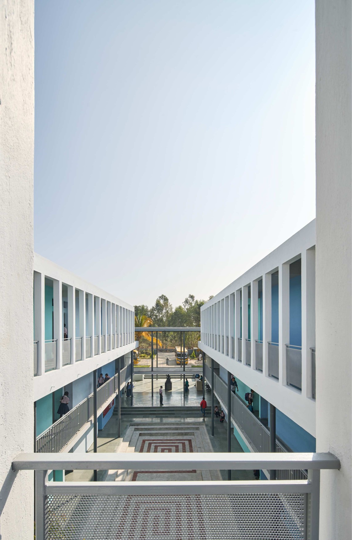 View to Entrance of Vidyakula International School by Sudaiva Studio
