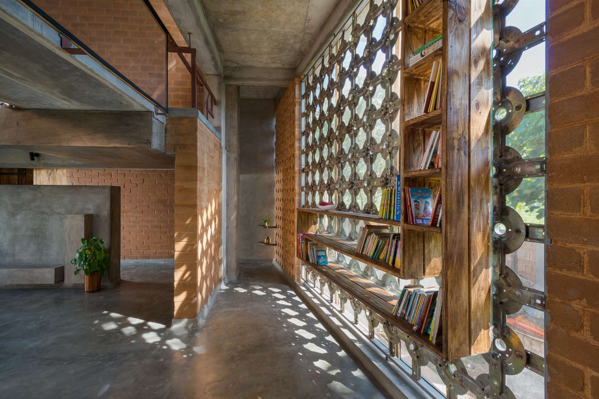 Library Space of Iha Residence by Wallmakers