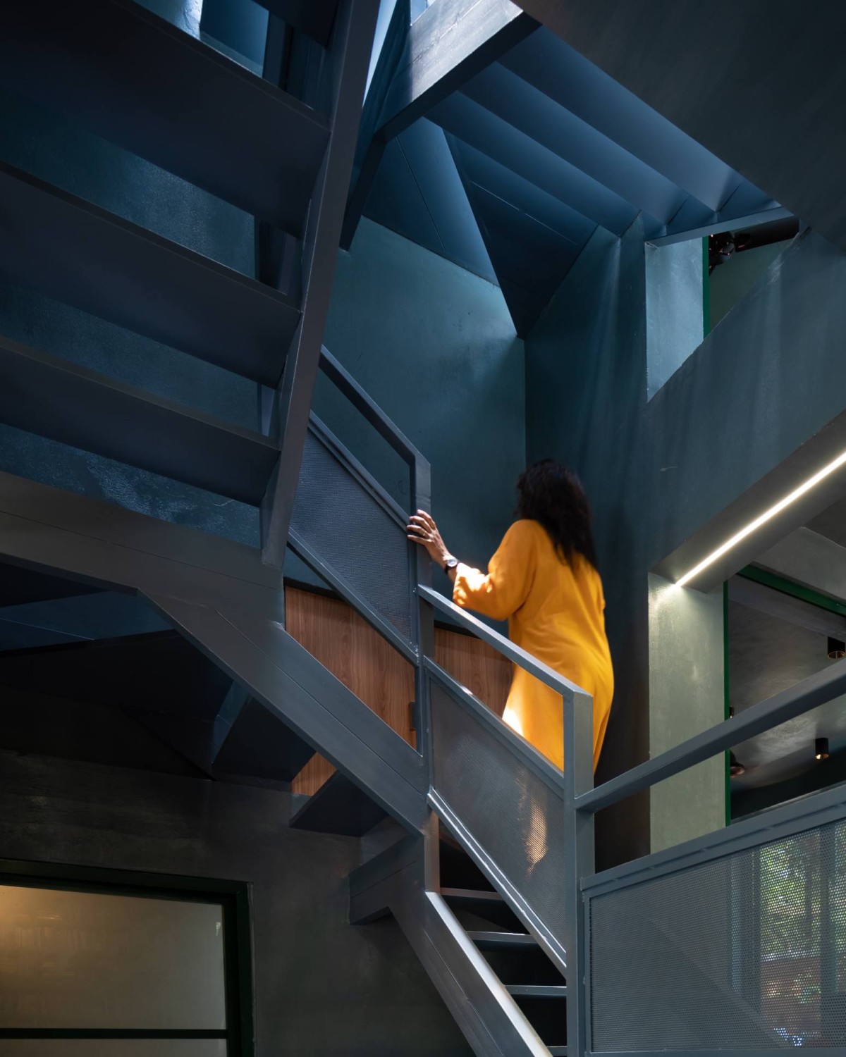 Staircase of The Reading Room by A N Design Studio