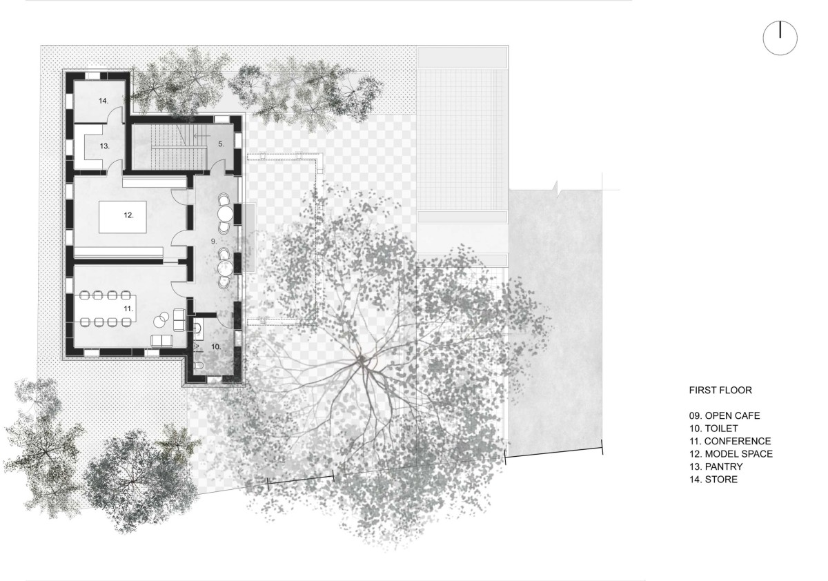 First Floor Plan of Niavara Experience Centre by Square