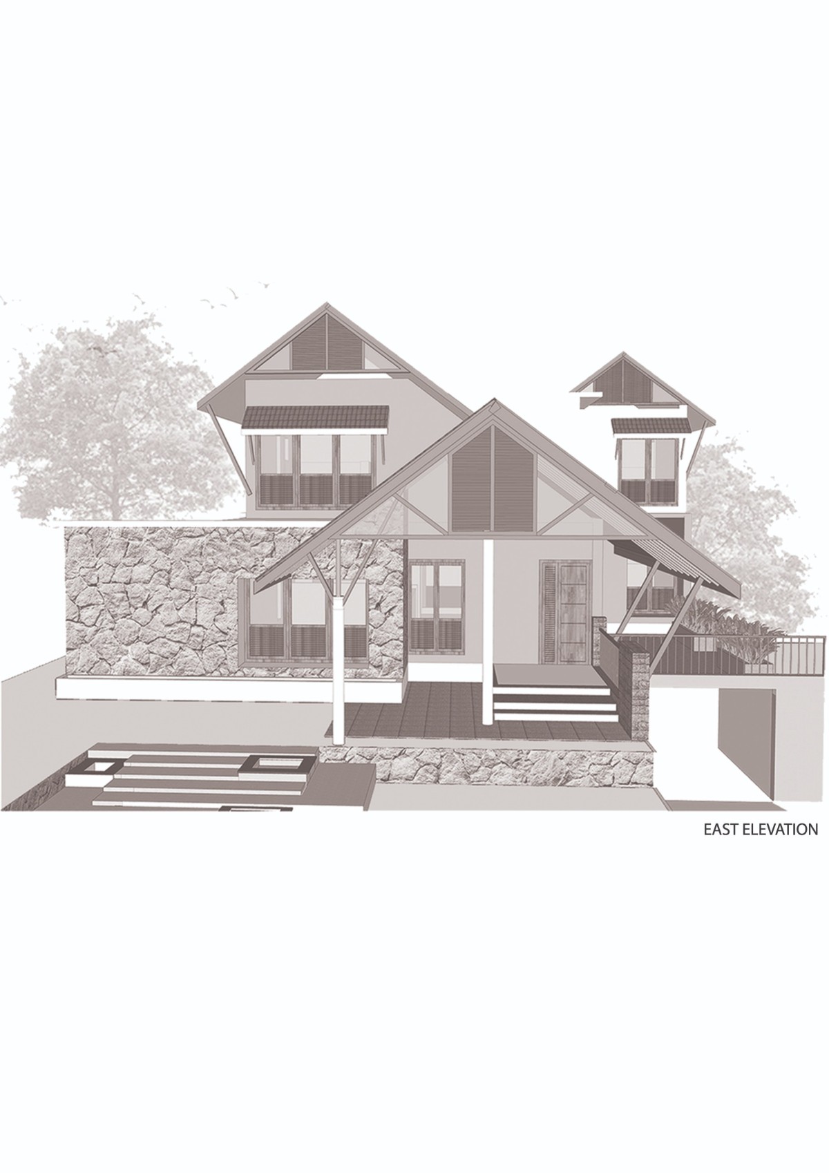 East Elevation of The Levelscape by Nestcraft Architecture