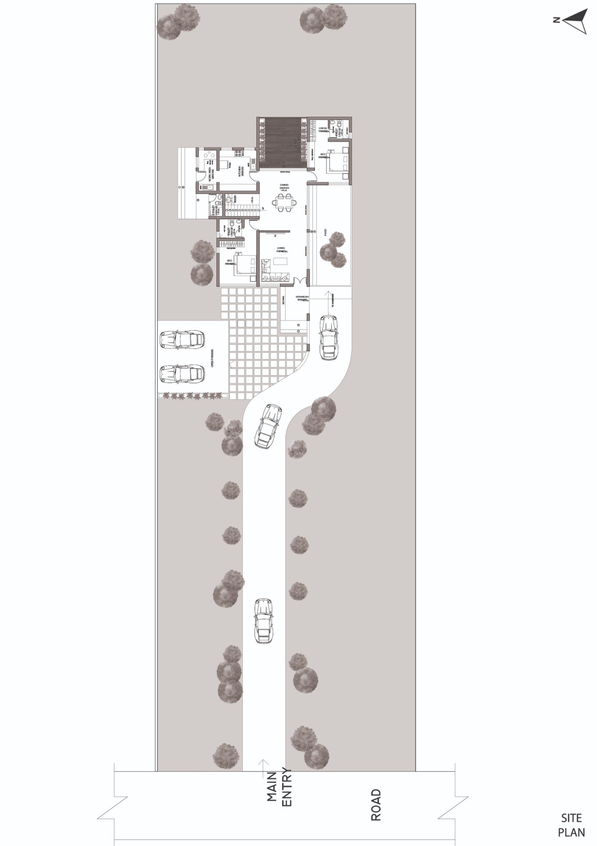 Site Plan of The Levelscape by Nestcraft Architecture