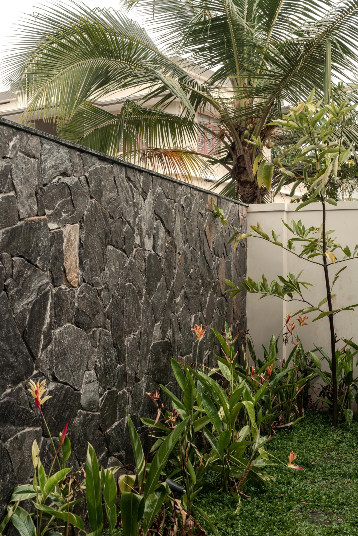 Detailed shot of entrance wall of Ilav by Tropical Tones
