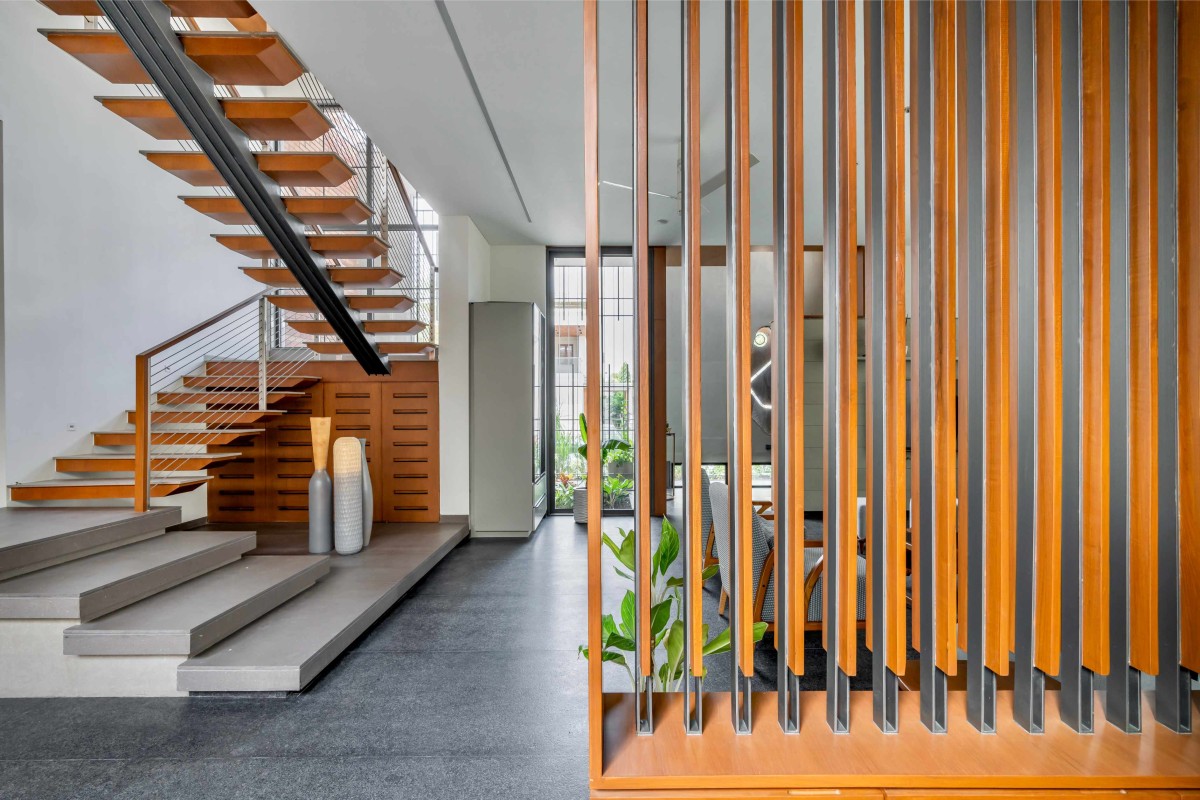 Staircase of The Concrete Tree House by Architects at Work