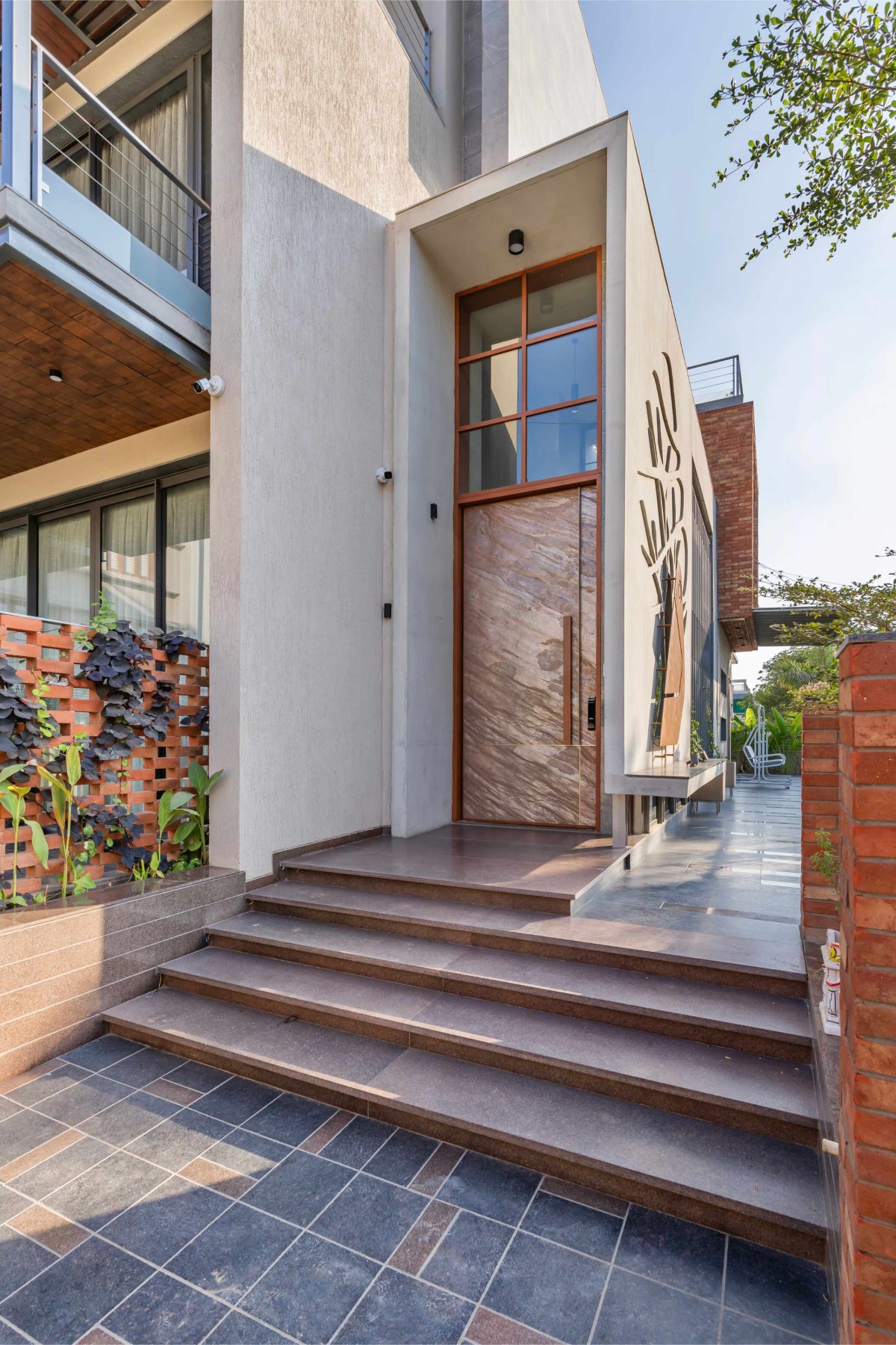 Entrance of The Concrete Tree House by Architects at Work