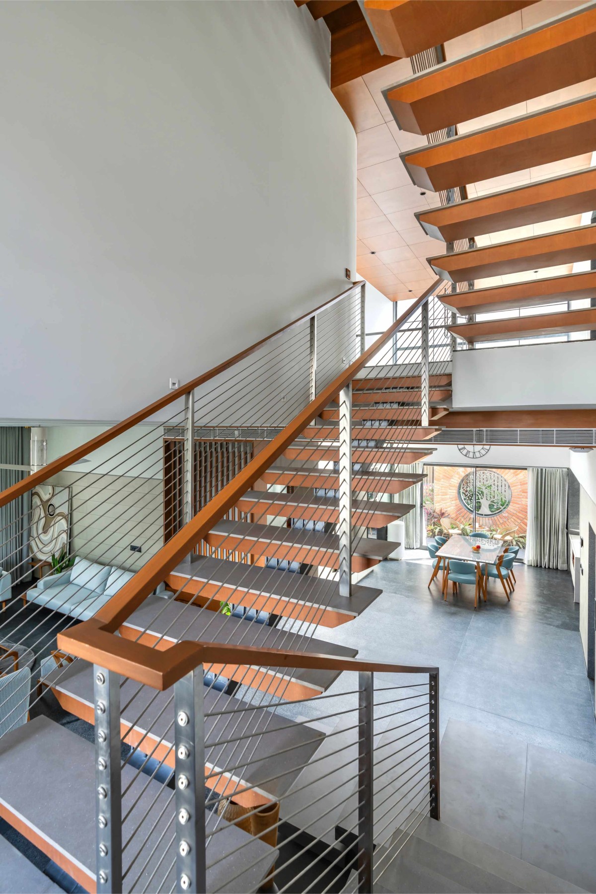 Staircase of The Concrete Tree House by Architects at Work