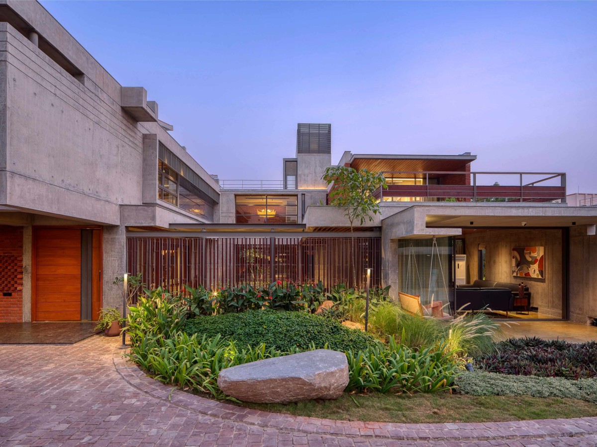 The Courtyard House by Rushi Shah Architects + Tattva Landscapes