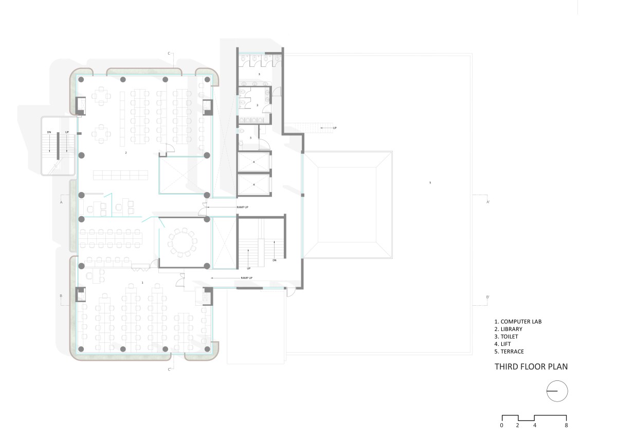 Third Floor Plan of Nursing College Ashaktashram by Neogenesis+Studi0261