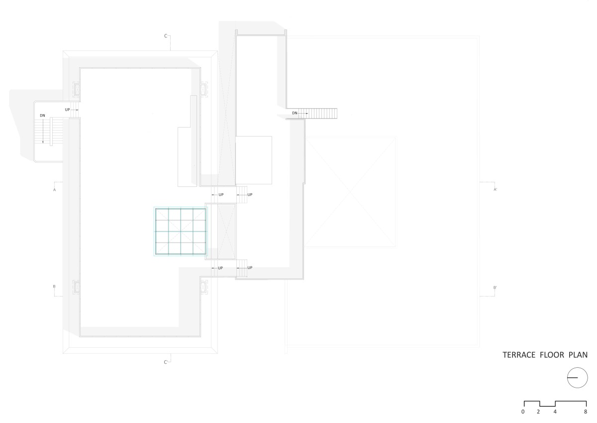 Terrace Floor Plan of Nursing College Ashaktashram by Neogenesis+Studi0261