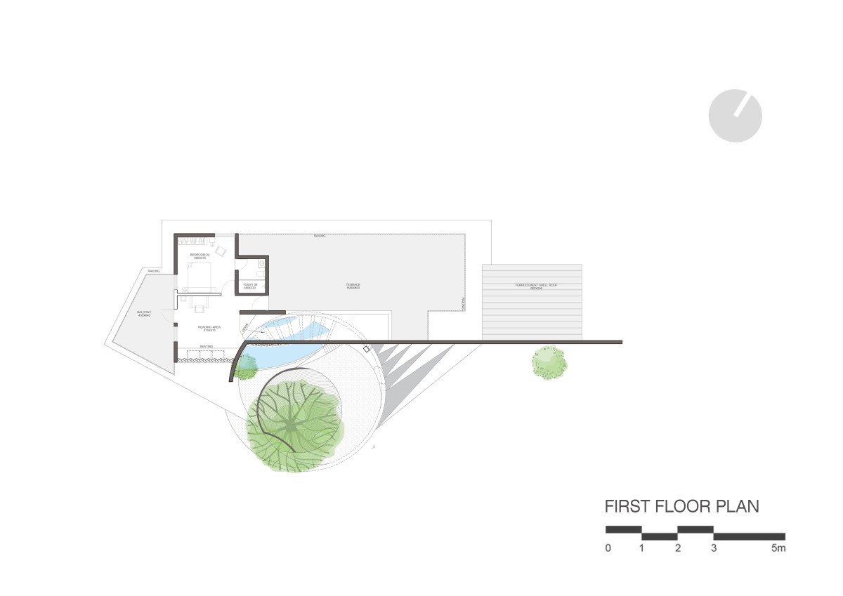 First floor plan of Jack Fruit Garden Residence by Wallmakers
