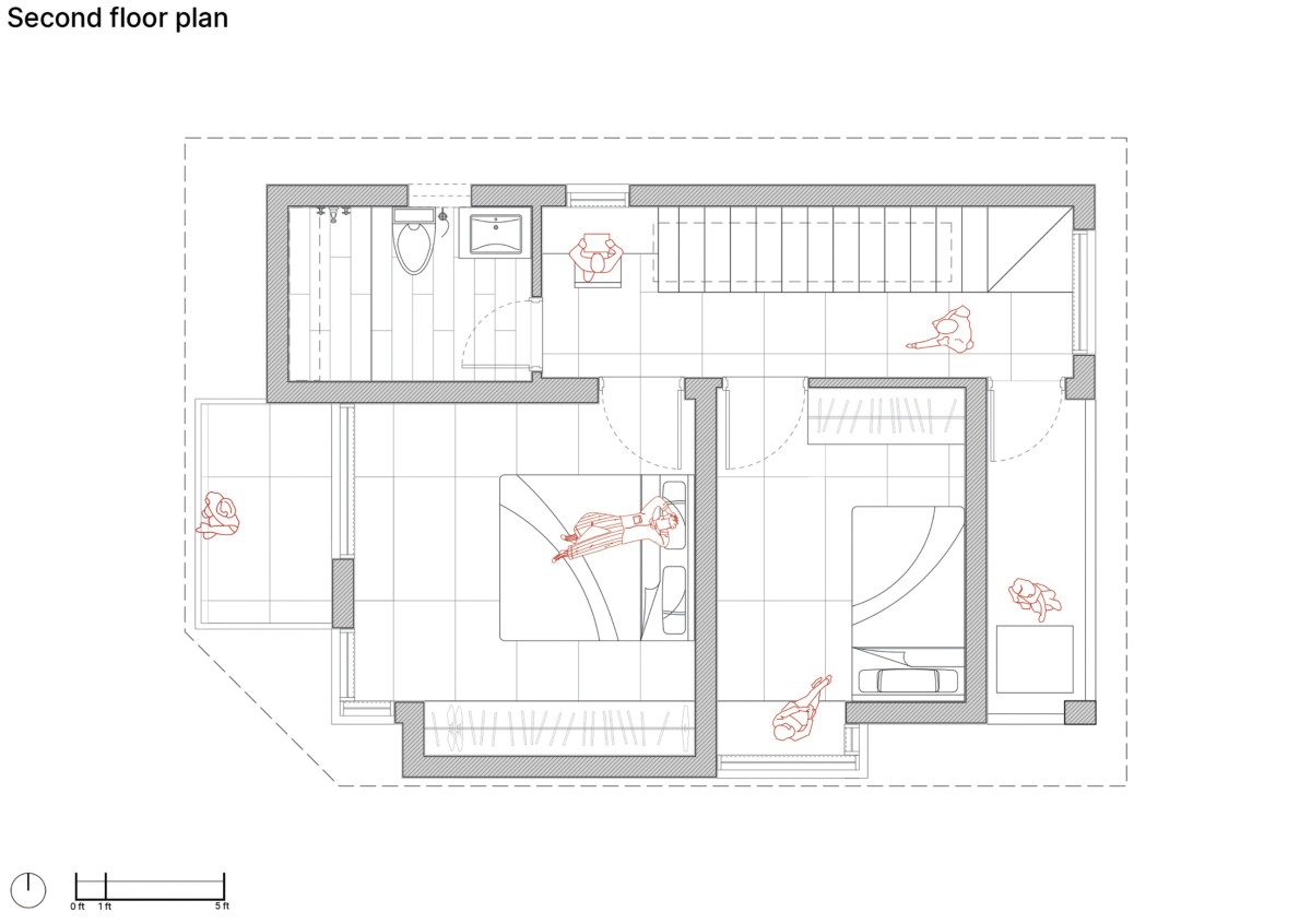 Second Floor Plan of The Lego House by AUKH Studio of Design