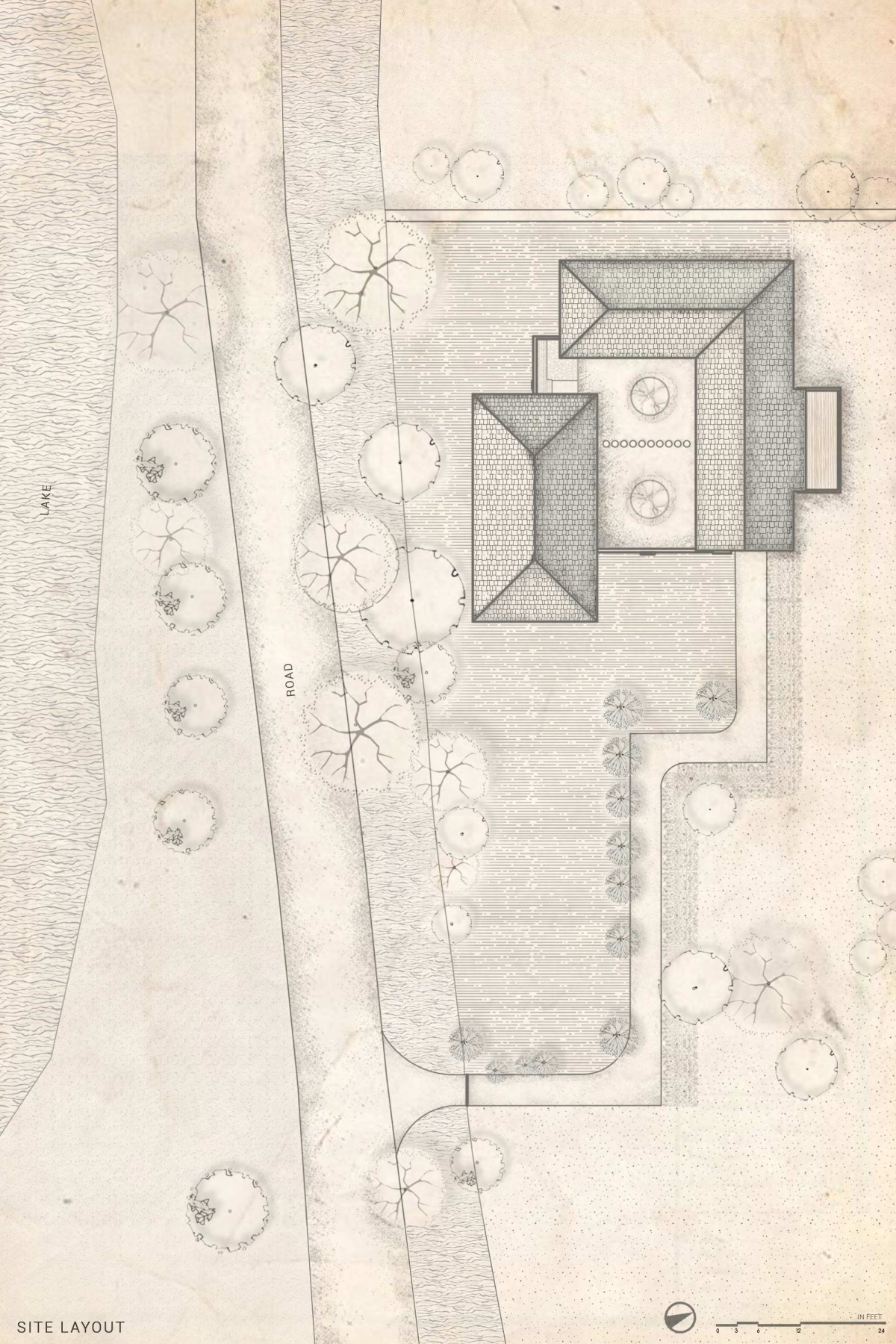 Site Layout of Tribhuvana by d6thD Design Studio