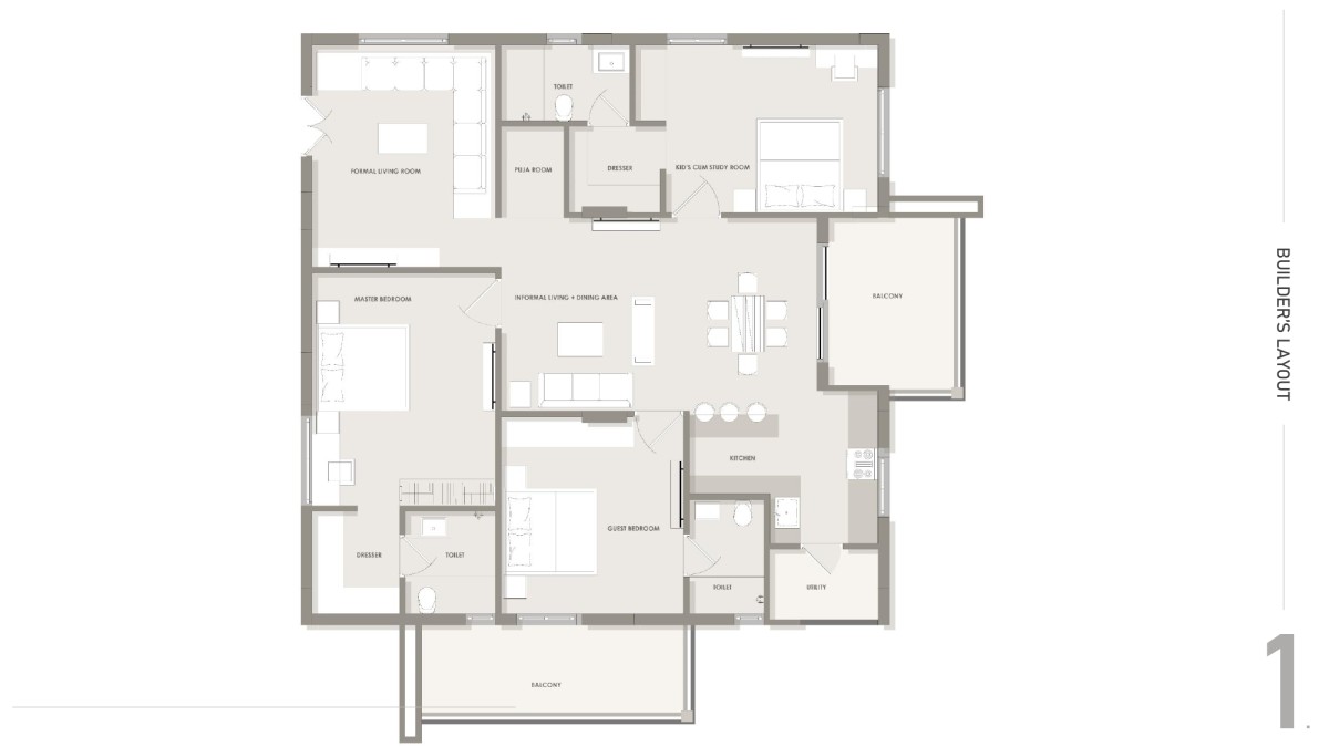 Floor Plan of Project Inscape by Studio Ingenious