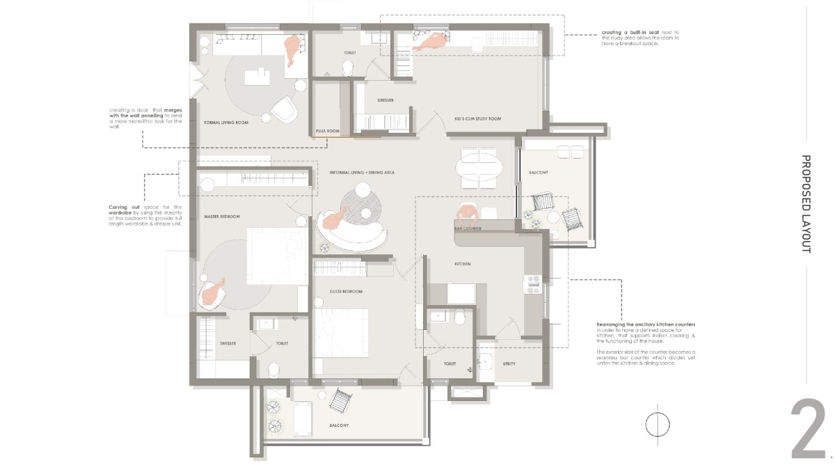 Floor Plan of Project Inscape by Studio Ingenious