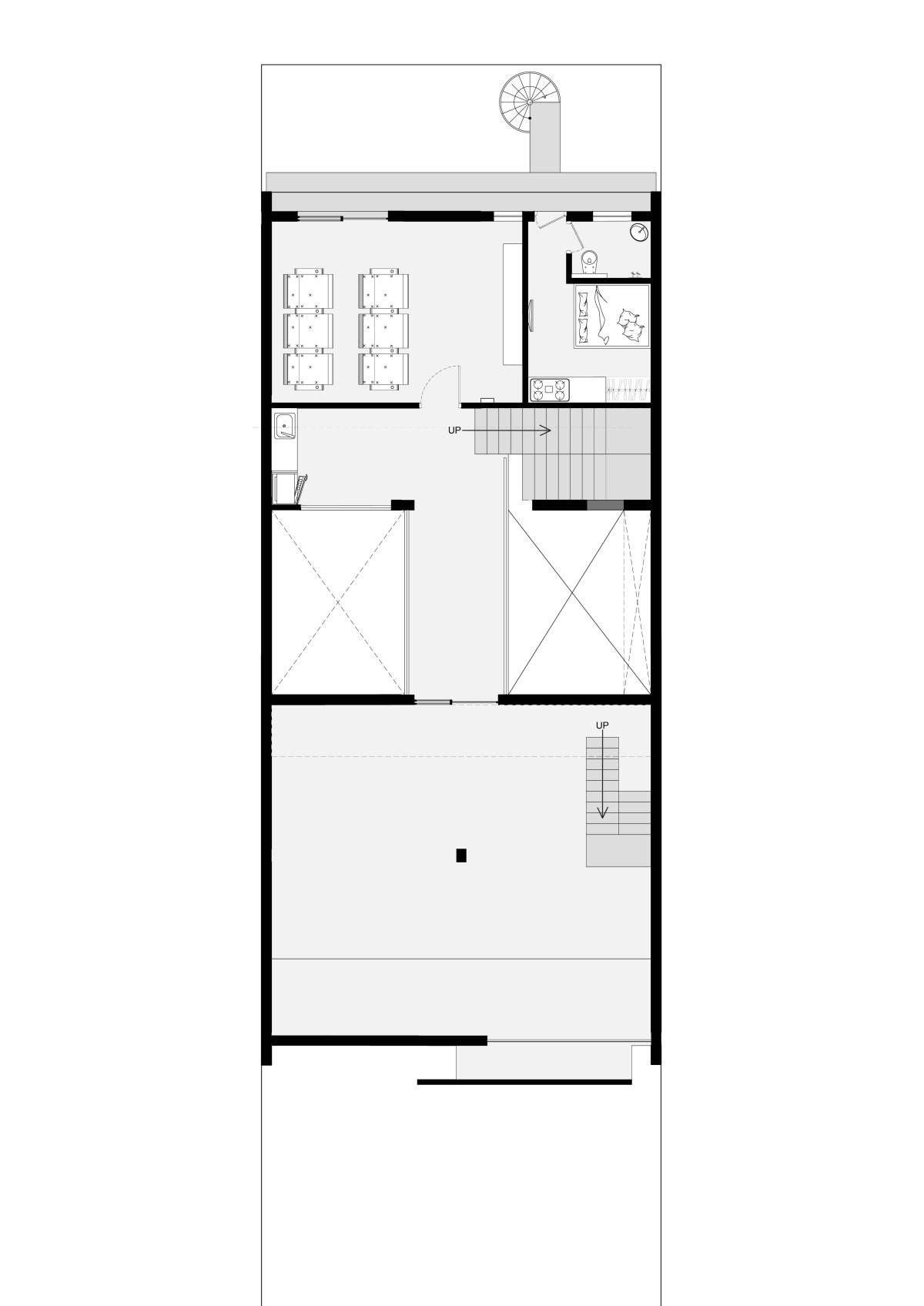 Second Floor Plan of The Cucoon House by Forum Advaita