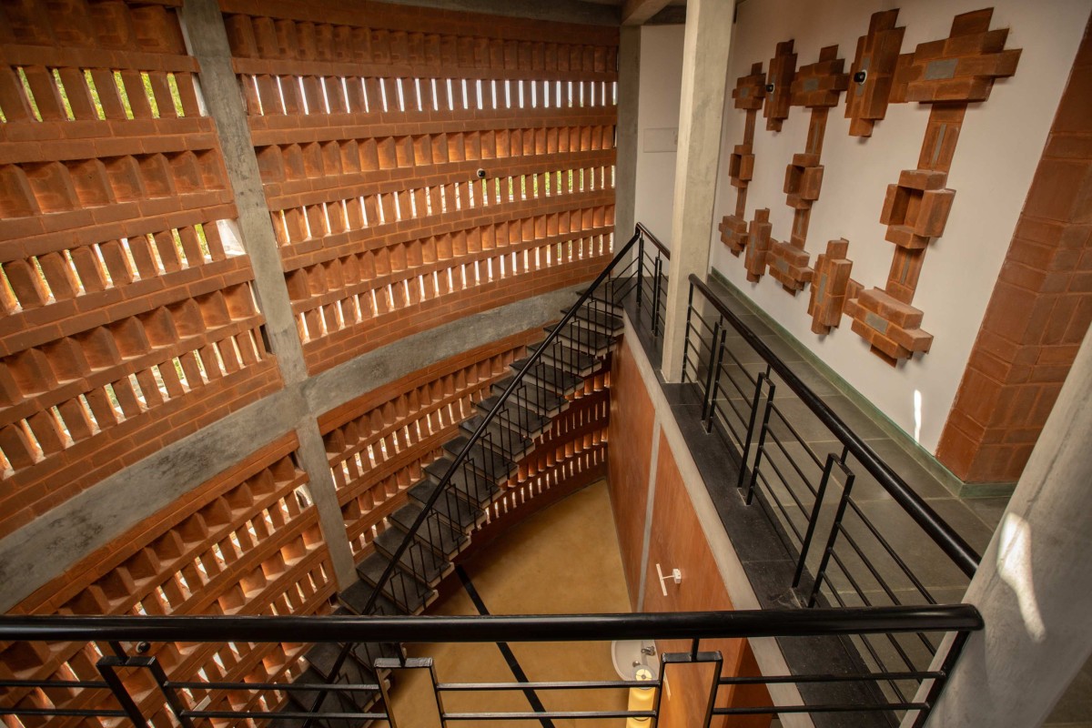 View from first floor of Aadhi Residence by RP Architects