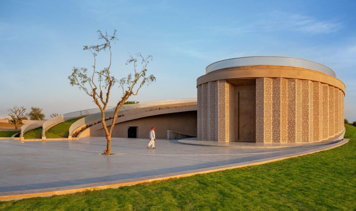 Exterior view of Nokha Village Community Centre by Sanjay Puri Architects