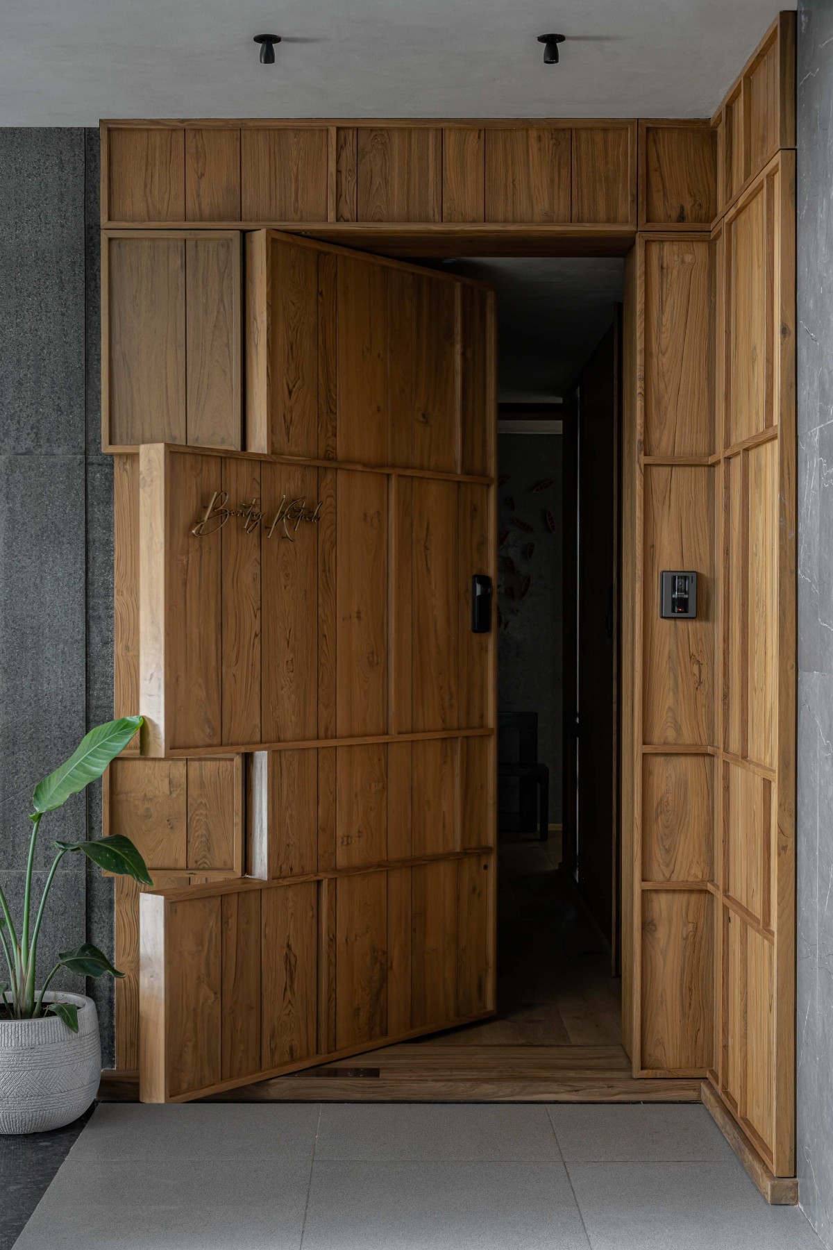 Entrance of Bonty Ketak by Sharan Architecture + Design
