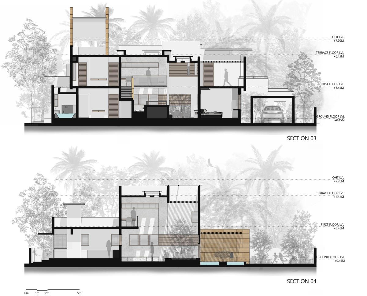 Section 3 & 4 of Float-en-Fold House by architecture.SEED