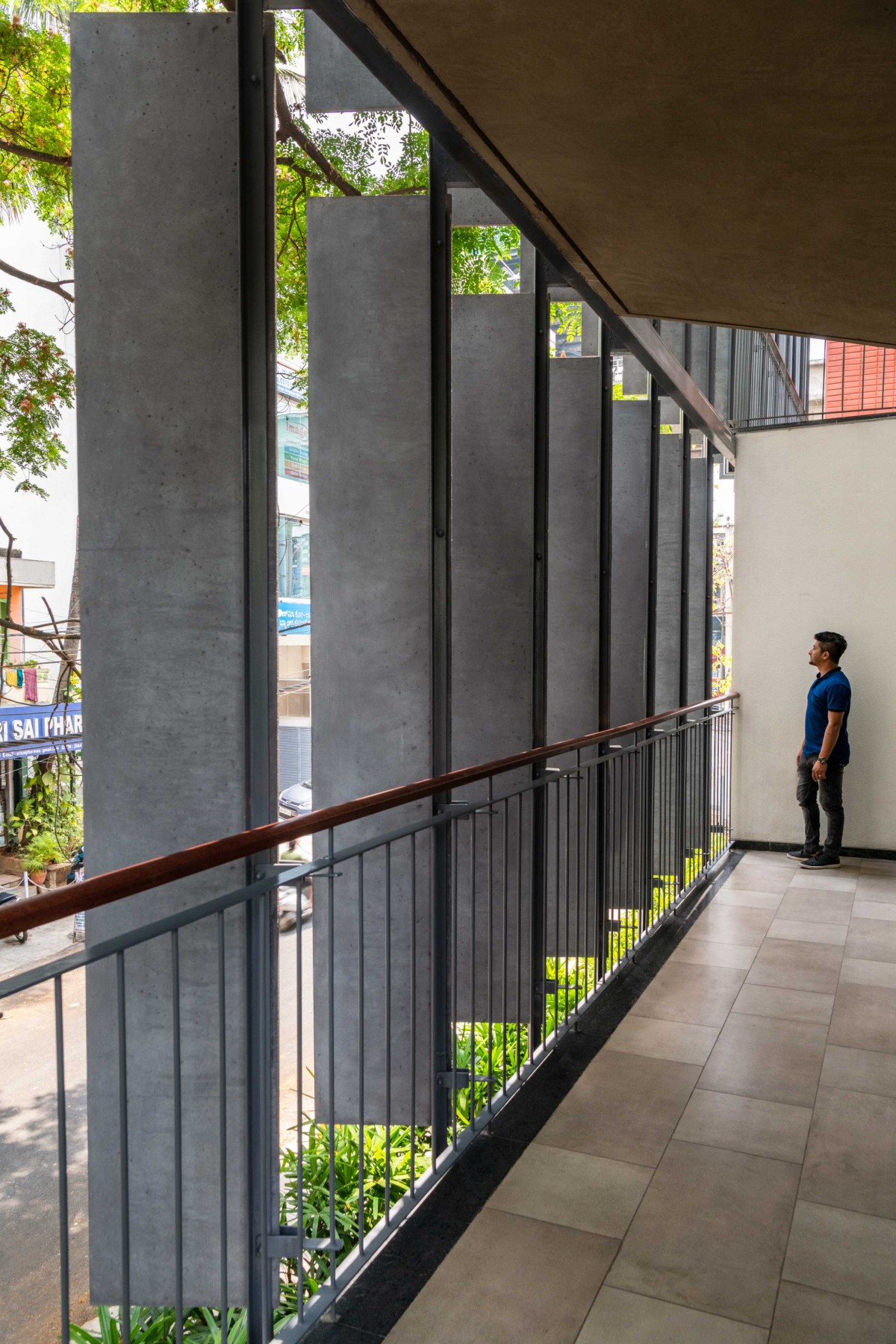 View from the balcony of Slate house by Funktion design