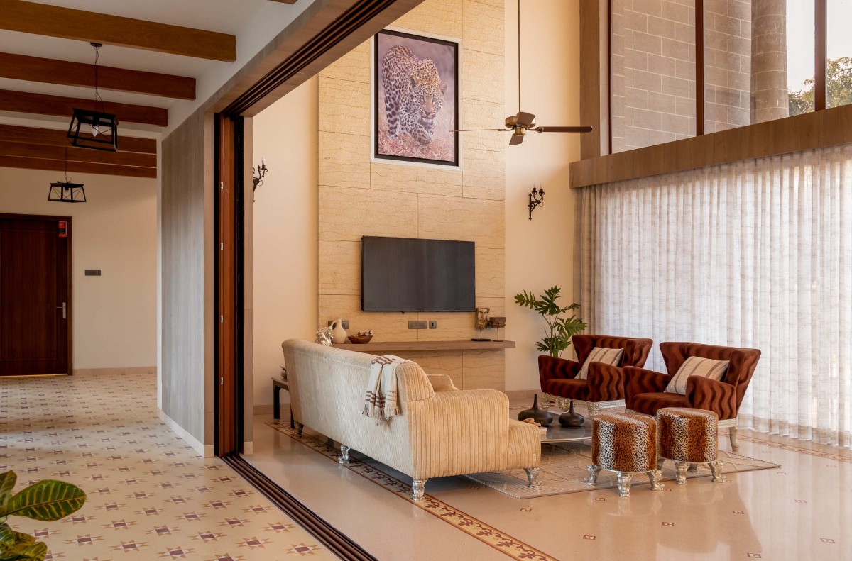 Living room of The Farmhouse by Oris Architects