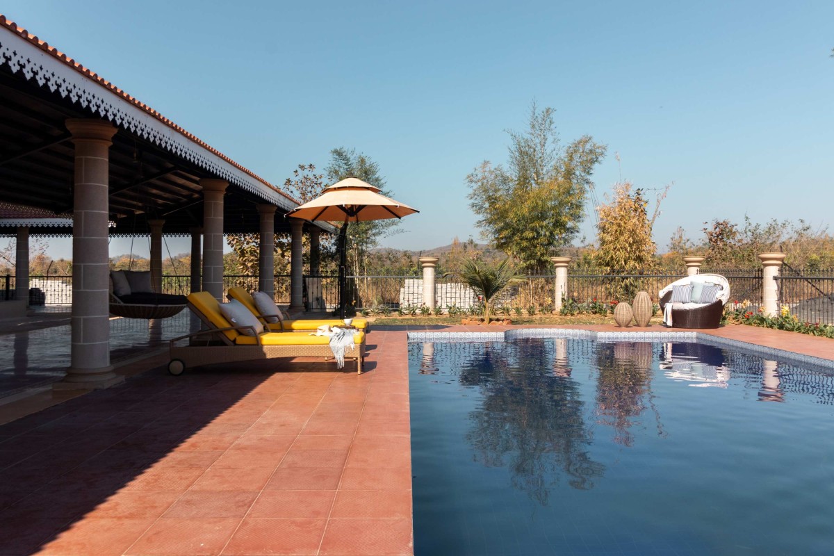 Pool view of The Farmhouse by Oris Architects