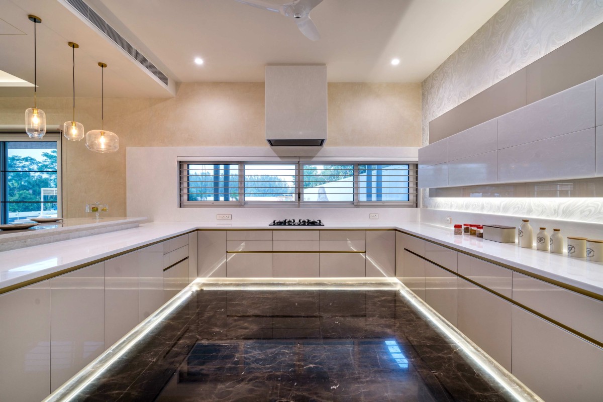 Kitchen of Sri Sri Villa by Ace Associates