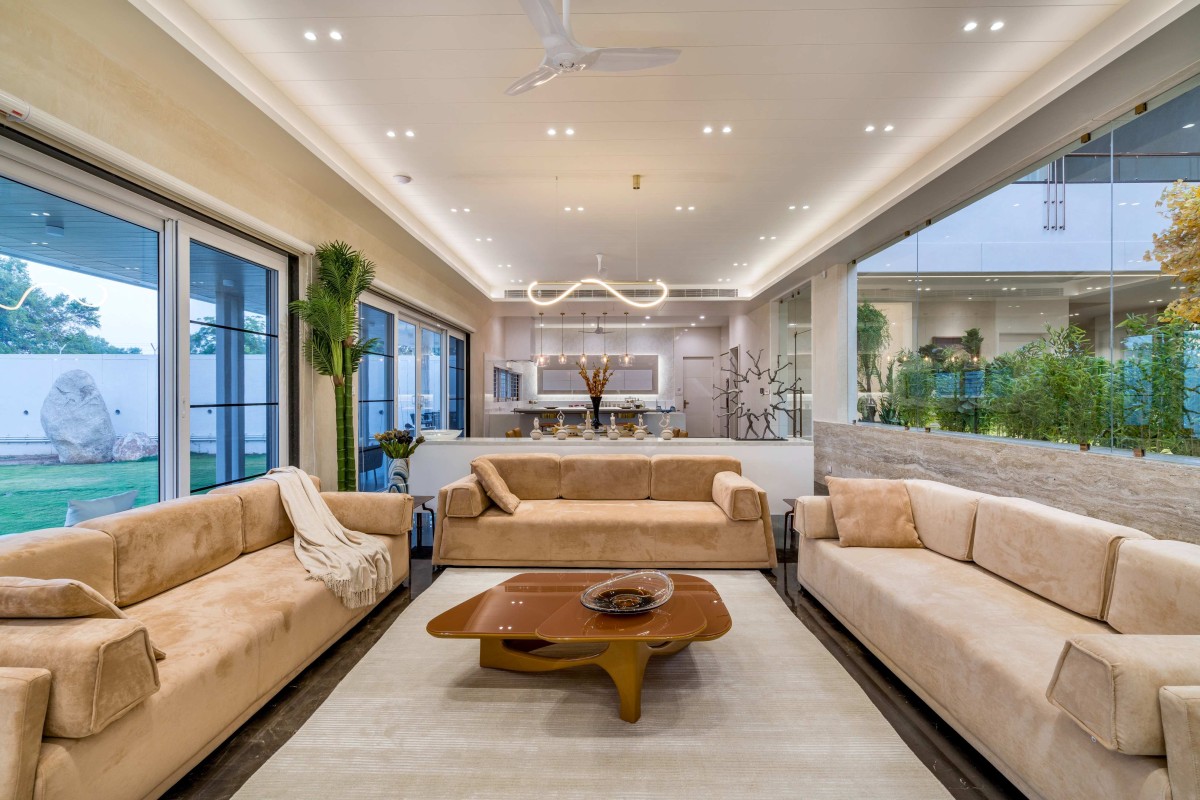 Family room of Sri Sri Villa by Ace Associates