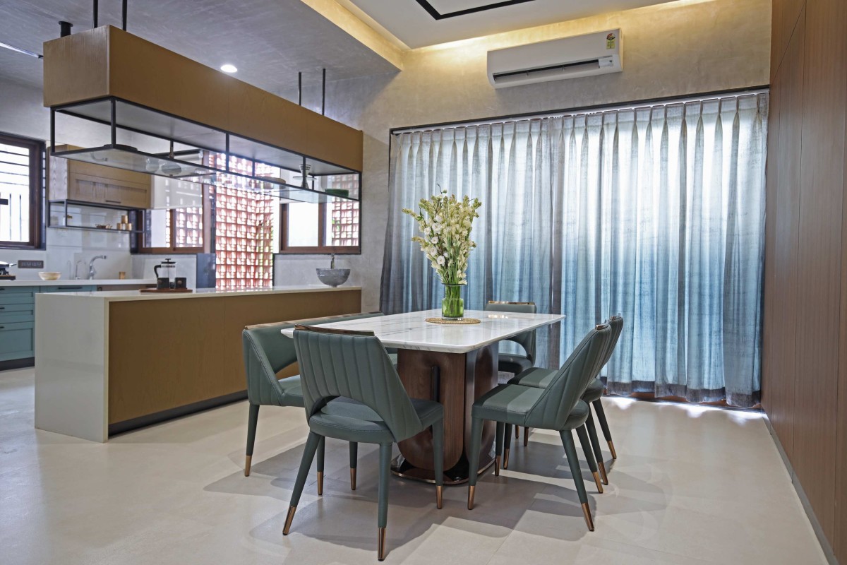 Dining of Krishna-Kunj by Saga Architects