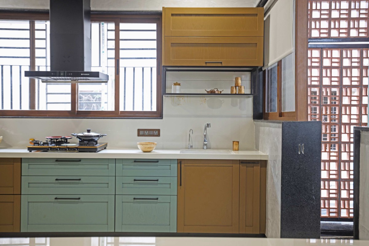 Kitchen of Krishna-Kunj by Saga Architects