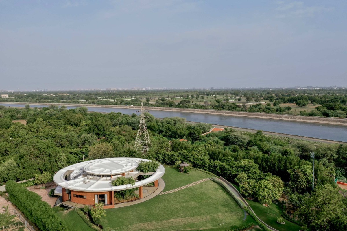 Aerial view of The Ring House by Studio prAcademics