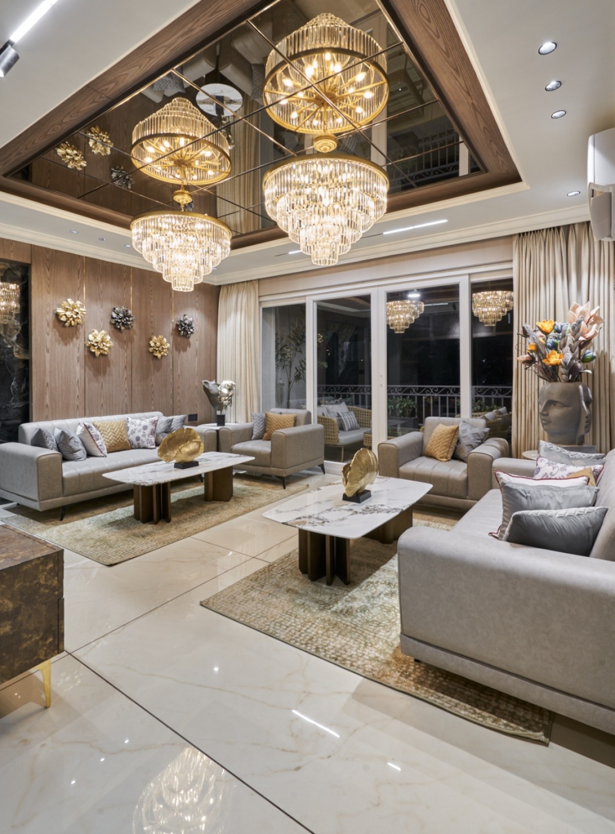 Living room of Courtyard Bellagio by Design Studio Associates