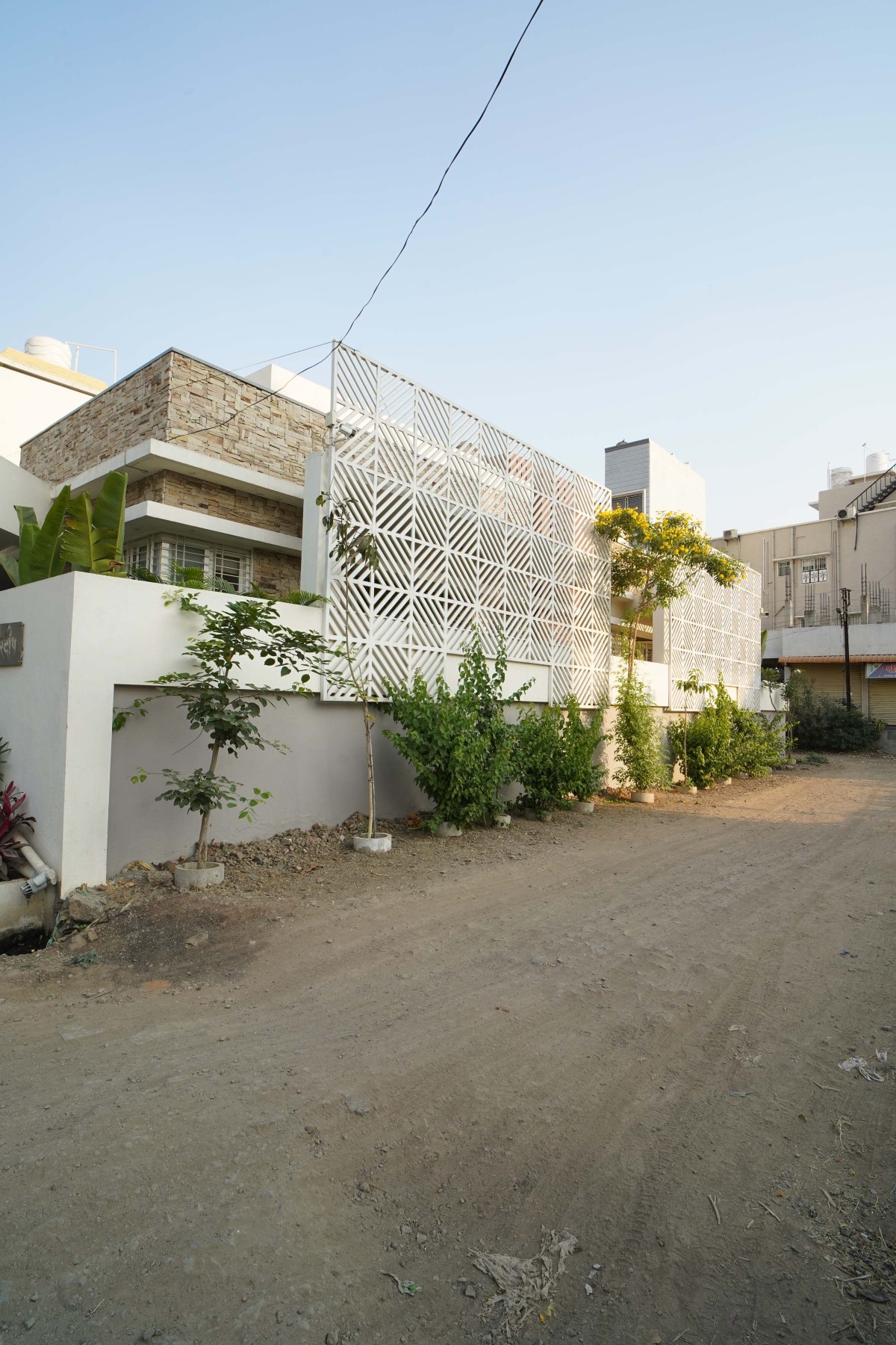 Exterior view of Amardeep Villa by Shraddha Sadamate Architect