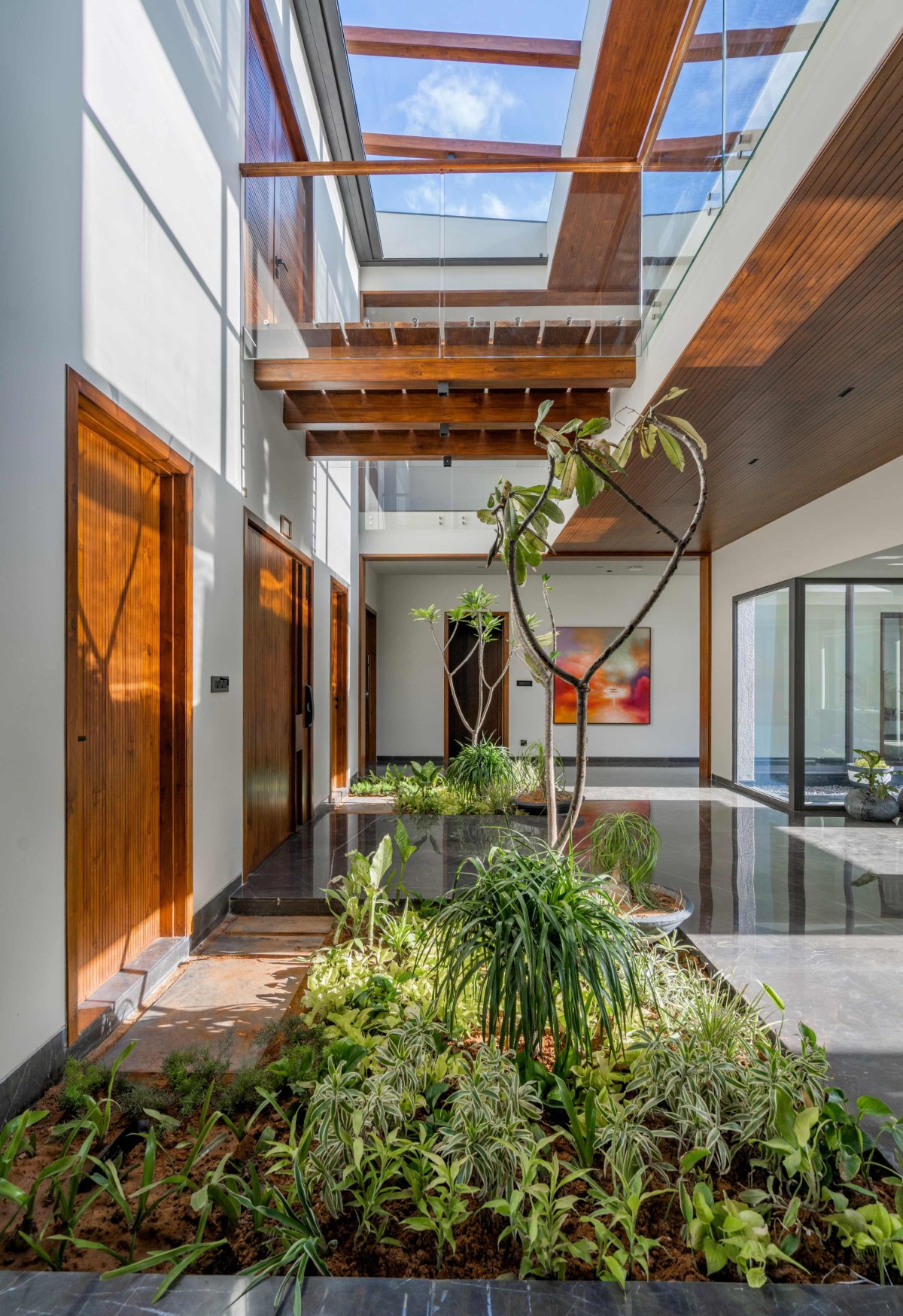 Indoor Courtyard of Sanctum Villa by VPA Architects