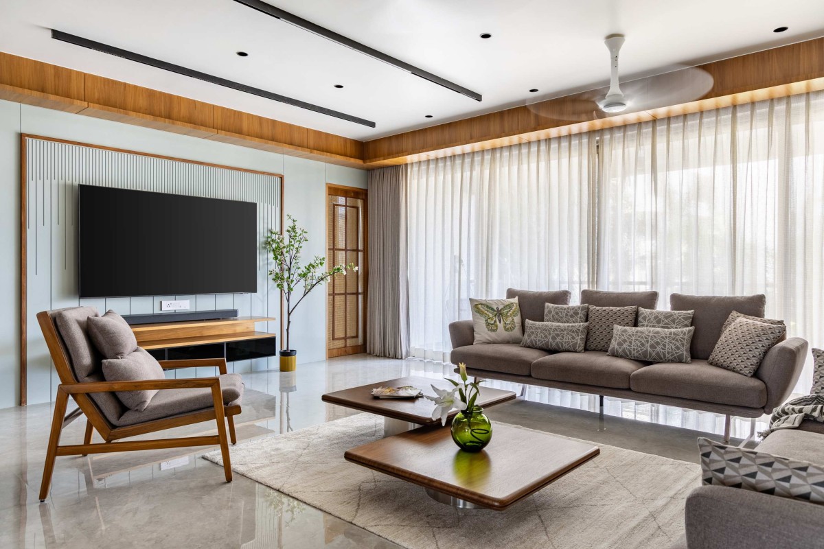 Living room of Pestle Tones Harmony by Karya Design Studio