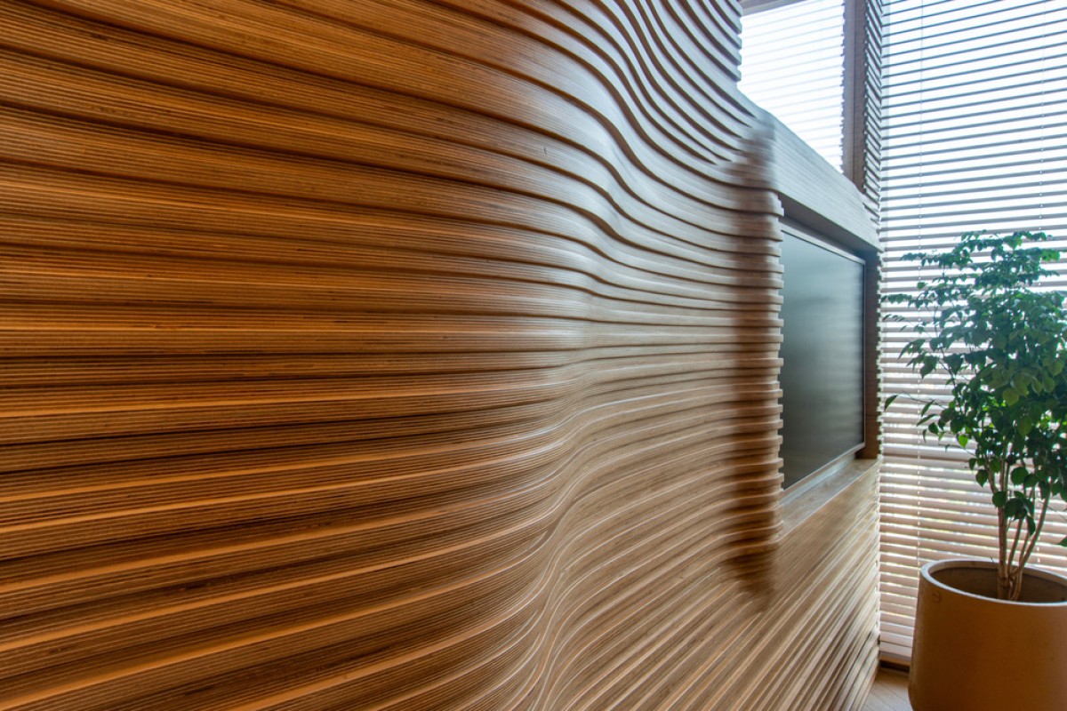 Detailed shot of wall of Office@27 by Sanjay Puri Architects