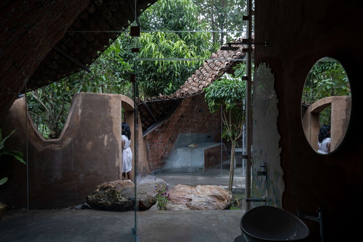 View from toilet of The Wendy House by Earthscape Studio