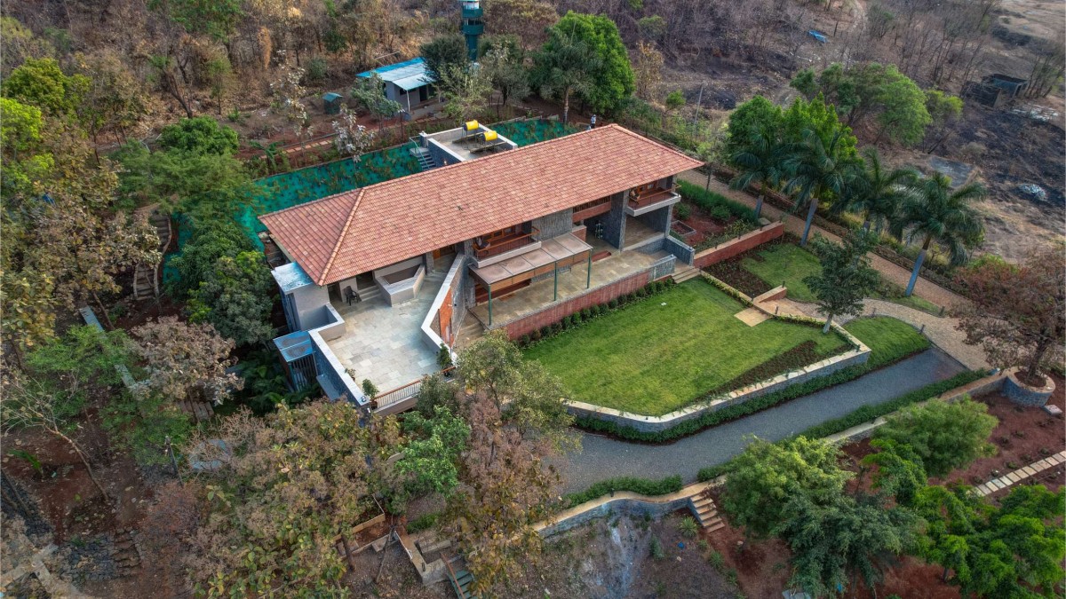 Aerial view of The Orchard House by Ipsa Design Consultants