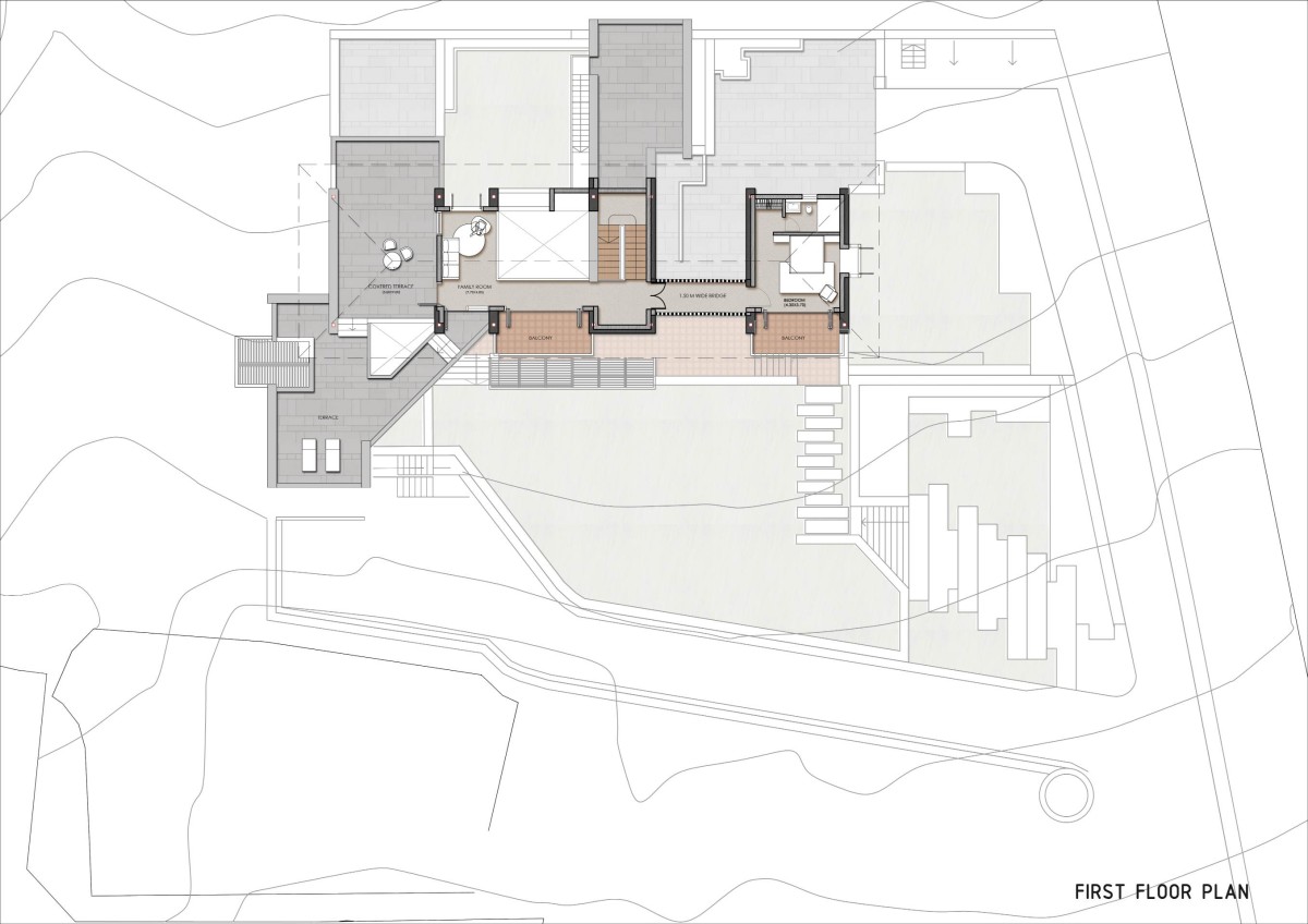 First floor plan of The Orchard House by Ipsa Design Consultants