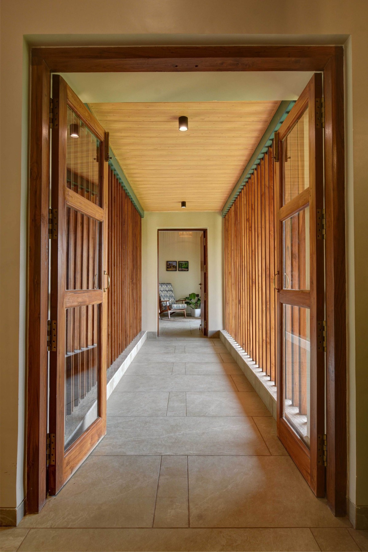 Corridor of The Orchard House by Ipsa Design Consultants