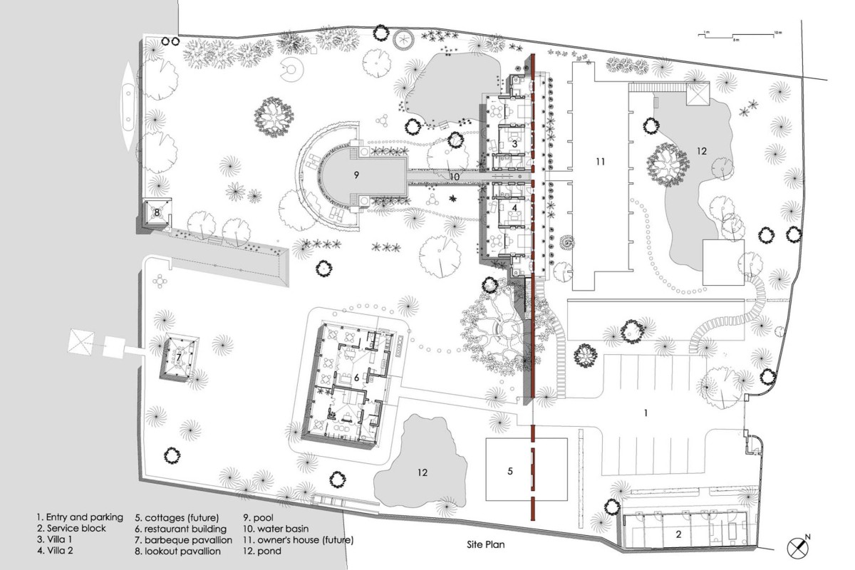 Site Plan of Baymass Lake House by Karl Damschen & Meister Varma Architects